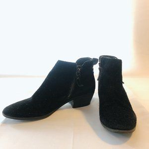Vince Camuto Tricera Aged Black Suede Booties